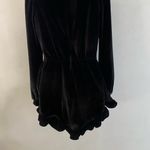 Laura Byrnes pin up couture girl California goth Elegant Black Velvet Jumpsuit Photo 2