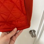 L.L. BEAN | Women's Orange Thinsulate Quilted Sherpa Fleece Lined Vest, M Reg Red Size M Photo 5