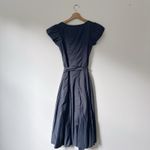 Aritzia Wilfred Women's Governess Cotton Poplin Dress Vintage Navy Photo 12