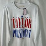 Simply Southern Simply‎ Southern "Taylor for President" white sweatshirt Size Medium-Large new Photo 1