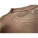 Hollister  Waffle Knit Cream Tan Crewneck Slouchy Sweater Small Photo 2