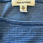Max Studio Navy Blue Women's Blouse Photo 3