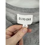 Olive & Oak Sherpa Skull Cropped Sweatshirt Women Small Silver Skater Goth Photo 2