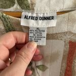 Alfred Dunner Cream and Green Blouse with Vintage Print Size XL Photo 4