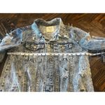 Fantastic Fawn Fantasic Fawn Distressed Acid Wash Jean Jacket Women S Thrashed Fringe Trucker Photo 4