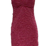 Skinwear Pink Ruched Texture Bodycon Mini Dress Size 10 Party Cocktail Sexy Date Pink Photo 0