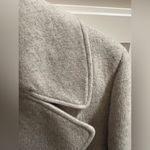 Talbots Women’s Size 16  Gray Wool And Angora Double Breasted Short Coat Photo 3