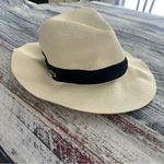 Lacoste  Cream Paper Yarn Fedora Hat Photo 5