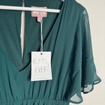 Show Me Your Mumu  Emily Empire Maxi‎ Dress in Emerald Chiffon Size Medium NWT Photo 10
