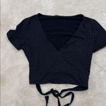 Brandy Melville Polka Dot Wrap Top Photo 0