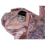 primavera couture dress Size 4 Pink Beaded Sequined Party Prom Occasion Gown Photo 7