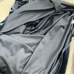 Umgee  XL velour velvet navy blue dress long sleeve button down high low hem Photo 14