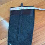 Tory Burch  Black Two Tone Mixed Media Leather Riding Boots Equestrian size 5.5 M Photo 14