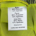 Aspire XL Open Back Strappy Neon Space Dye Sports Bra Boho Workout Gym Yoga Yellow Photo 4