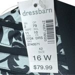 Dress Barn NWT Black and White Cocktail Dress Size 16W Photo 6