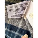 Gap Plaid Flannel Button-Down Shirt Size Large Blue Green Check Photo 5