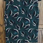 Ann Taylor NWOT Ann Taylor Floral Fall Green Pencil Skirt leaves Navy Pink Womens size 2 Photo 0