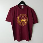 1991 Vintage Anniston Army Depot T Shirt 90s Single Stitch USA Maroon Red XL Photo 9