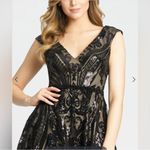 Mac Duggal 67514 Cap Sleeve Sequins Fit & Flare Dress Black 2 Photo 2