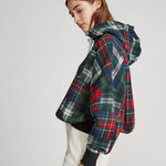 Ralph Lauren Polo  Plaid Patchwork Fleece Hoodie Photo 3
