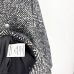 Apiece Apart  Selva Herringbone Crop Bomber Jacket
Size Large Black White Wool Photo 10