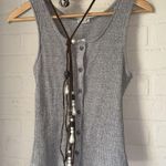 Free People tank top intimately small ribbed salt pepper NEW most wanted Photo 2
