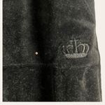 Juicy Couture Juicy by  Black Velour Pull-On Y2K Lounge Sweatpants Size Large Photo 1