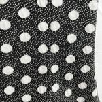 Anthropologie Maeve by Size XS Top Jacquard Black and White Polka Dot Sleeveless Photo 5