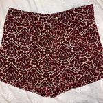 Ecote Corduroy Maroon Shorts Photo 0