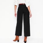 Boden USA Boden Richmond Wide Leg Crop Pants Chinos Cropped Trousers Black Womens 8 Career Photo 10