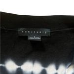 Sanctuary  Black and White Striped Tie Dye Long Cardigan | Small Photo 2