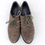 Anthropologie Liendo Yuma Derby Lace Up Shoes Brown Suede w Silver Studs Size 8 Photo 5