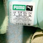 Puma Leather Womens Size 9.5 Suede Bow Low Top Sneaker Photo 6