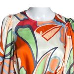 Alexis x Target Dress Womens Small Mini Multicolor Retro Floral Tiered Rope Belt Photo 3