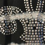 American Age Black & White Stripe Tie Dye Saint Tank Top Medium Photo 2