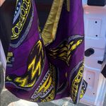 Handmade Vibrant Purple and Yellow Hobo Bag Photo 4