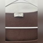 Aritzia Babaton | Sculpt Knit Squareneck Brown Cropped Top (Size S)- NWOT Photo 4