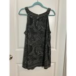 Black White Paisley Top Plus Tank 18 20 Women’s Blouse Shirt Work Office Pattern Photo 3