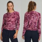 Lululemon Sweater Velour Pink Tie Dye Crewneck Lightweight Pullovet Size 6 Photo 1