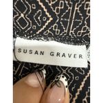 Susan Graver  Regular Printed Liquid Knit Wide-Leg Pants Brown/Black Medium Boho Photo 4