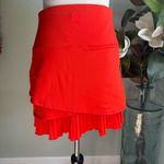 Lucky in Love orange Mini ruffle Skort skirt with shorts xs Y2K Red Photo 1