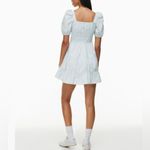 NWT Aritzia Sunday Best Martine Poplin Short Sleeve Mini Dress in Light Blue Photo 1