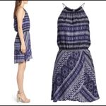 Cupcakes and Cashmere  Navy Print Darden Mini Shift Dress Size XS Photo 2