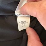 Banana Republic  Black T Shirt Dot‎ Dress Fringed Hem Sleeveless Sheath Sz 10 Photo 9