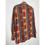 American Vintage Vintage 1970s Bold Print Cotton dagger collar Shirt Boho Mod Festival medium Photo 8