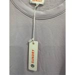 Sundry  Long Sleeve Puff Shoulder Sweatshirt in Lavender Orchid Size 1 (Small) Photo 3