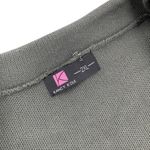 Kancy Kole Womens Olive Green Knit Blazer Cardigan Pockets Button Cuffs Size 2XL Photo 3