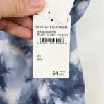 Abound  Women Tie Dye Fleece Joggers Blue and Ivory Elastic Waist Size 4X Photo 7