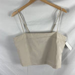 VERO MODA NWT  Giana Singlet Cropped Top Cami Tan Size Large Photo 1