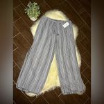 Time and Tru crochet Striped Black, grey and White cover up Pants Sz 1X Black Photo 2